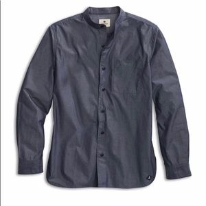 NWOT Banded collar button-down shirt